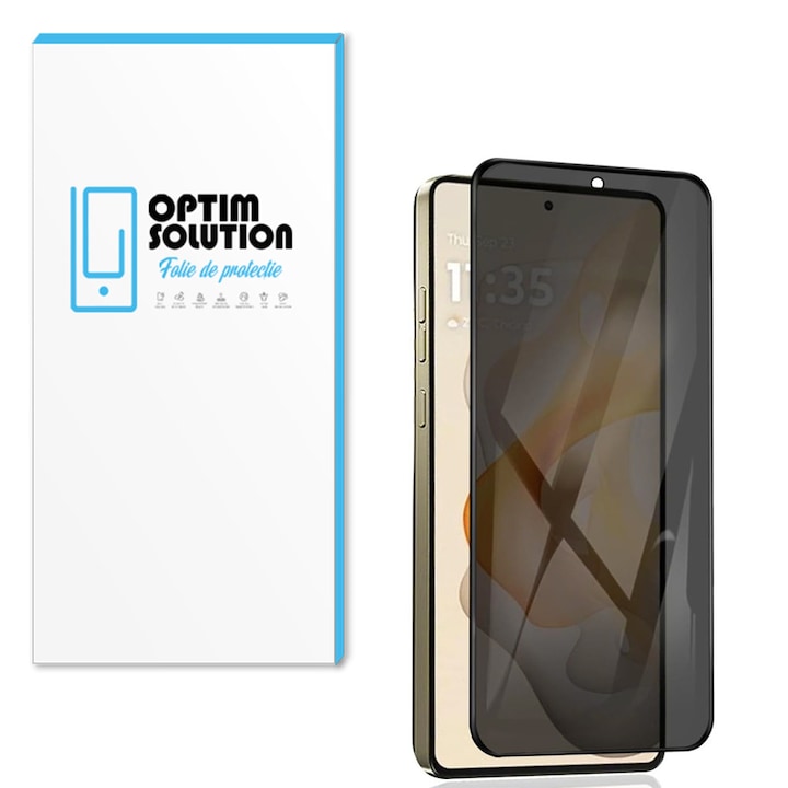 Folie PRIVACY pentru Oppo Find X9 Pro, din Sticla Securizata, Anti-Spy 9H, Display Securizat, Dubla Protectie