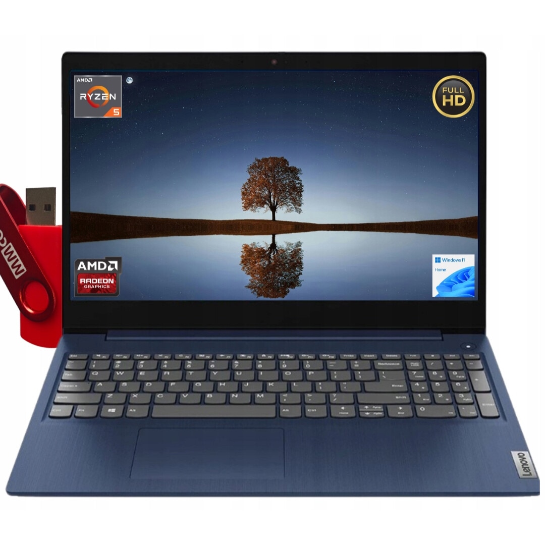 Laptop Lenovo IdeaPad 1, AMD Ryzen 5, 16GB RAM, 512GB SSD, 15,6" FHD, cu Pendrive 4GB inclus