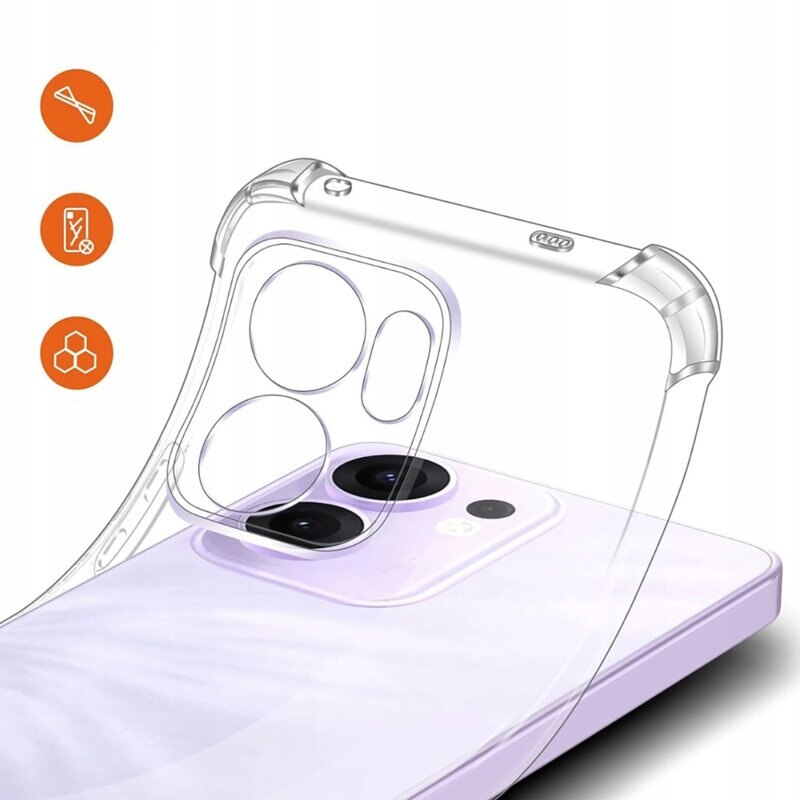BestCase® Husa Anti Shock TPU + Folie de sticla inclusa Compatibila cu OPPO Reno13 F 5G, Transparenta