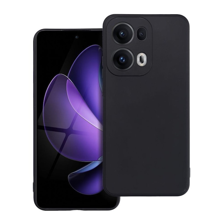 Husa silicon flexibil, G-Tech Liquid, pentru Oppo Reno 13 Pro, protectie integrala, UltraThin, Negru
