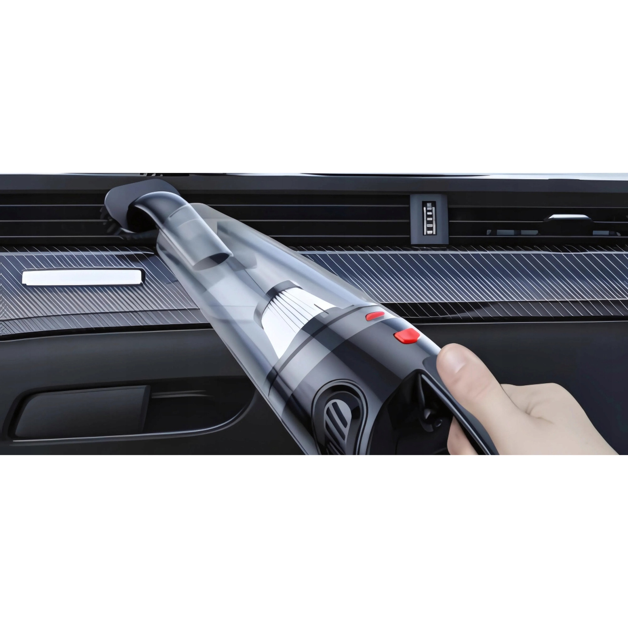 Aspirator auto Renew Force AX-6616, putere 120W, design compact, alimentare 12V, 34x12x10cm