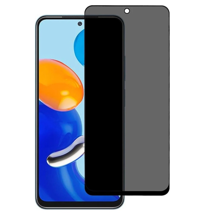 Folie telefon, TA TECH ARMOR, Confidentialitate pentru Xiaomi Redmi Note 12S, Anti Spy, Negru