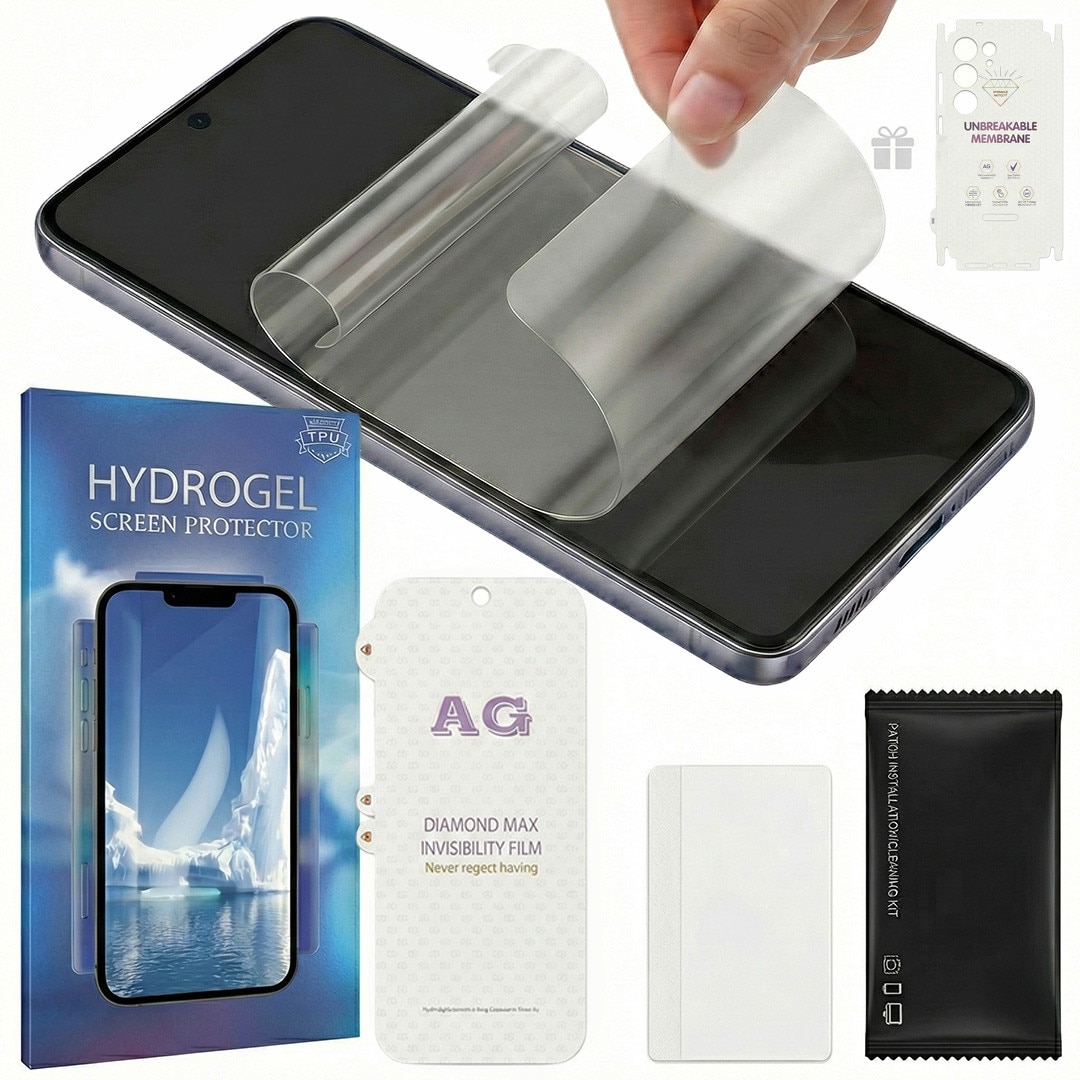 Folie Mata Protectie Fata Hydrogel TPU, Premium pentru Samsung S23, Full Cover 360, Finisaj Mat Anti-Amprente, Auto-Regenerare, Protectie la Socuri si Zgarieturi, Ultra Slim, Montaj Usor Rapid, SIlicon Transparent Mat, Alikommerce AK
