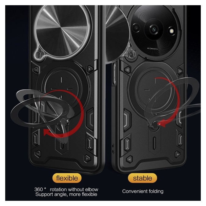 Husa Spate Upzz® CamGuard Compatibila Cu Honor Magic 8 LITE, Super Protectie - Albastru