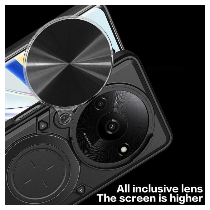 Husa Spate Upzz® CamGuard Compatibila Cu Honor Magic 8 LITE, Super Protectie - Albastru