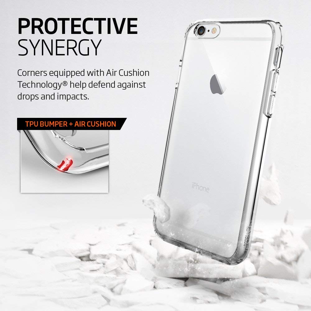 Husa pentru Apple iPhone 6S, GloMax Perfect Fit, Transparent