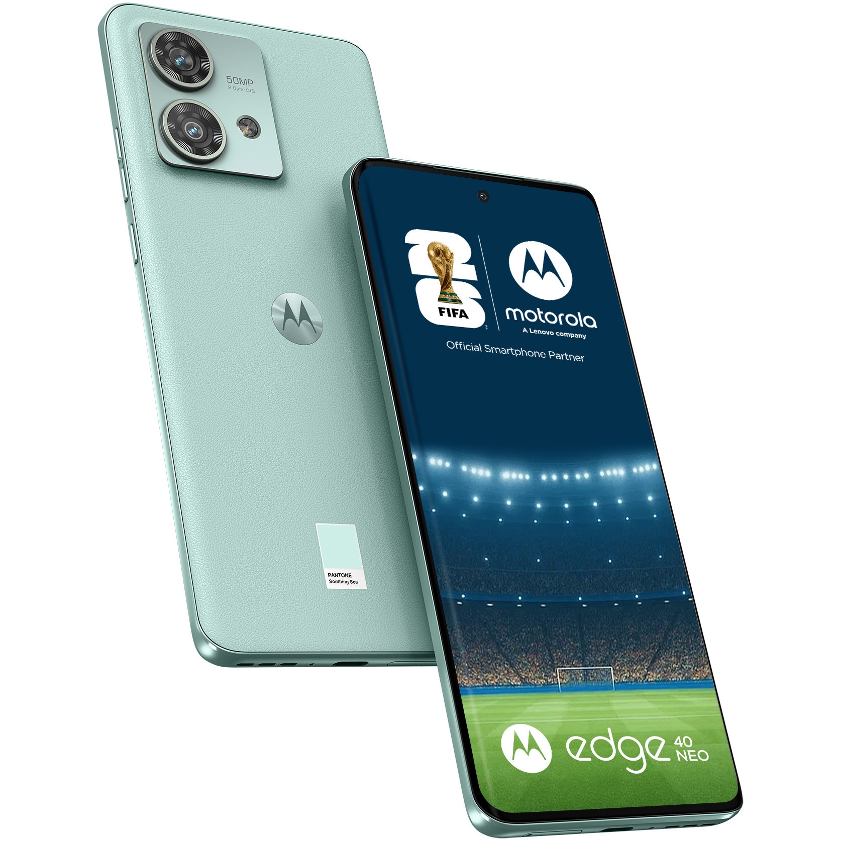 Telefon mobil Motorola Edge 40 Neo, Dual SIM, 256GB, 12GB RAM, 5G, Soothing Sea