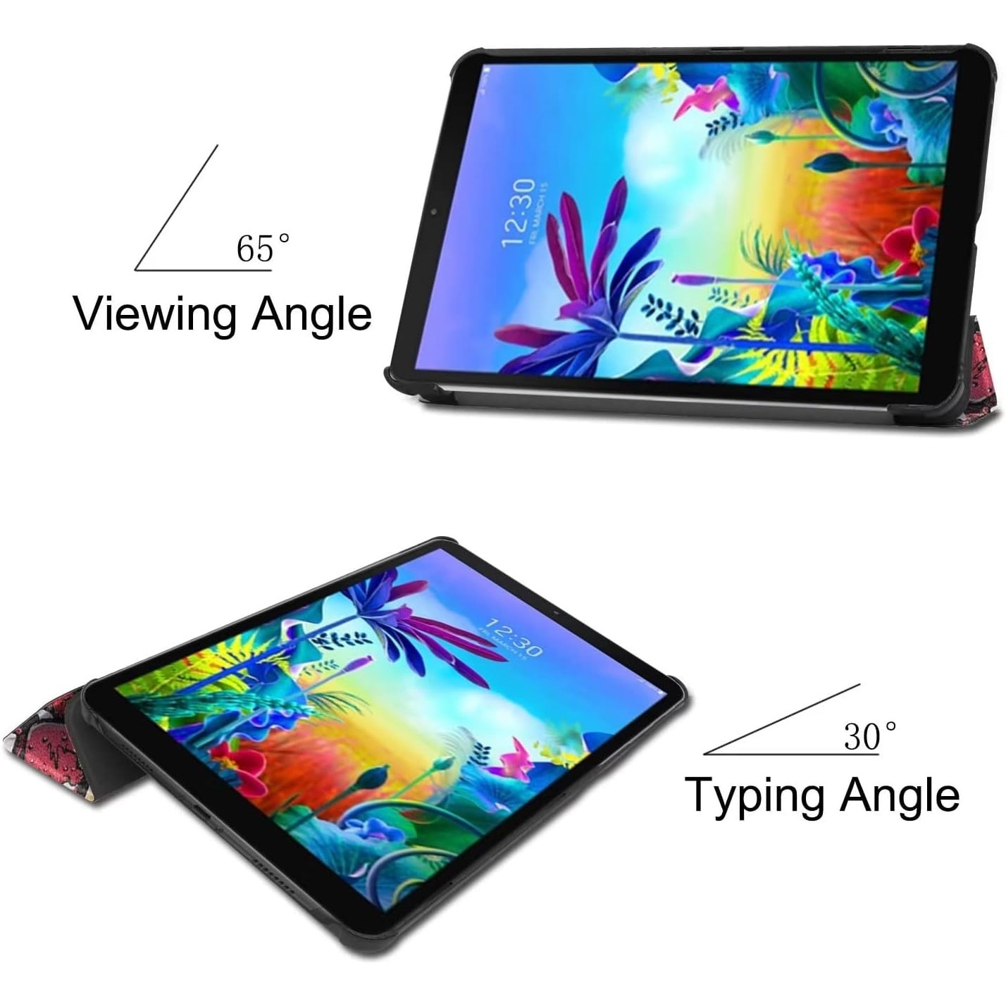 Husa Sigloo pentru tableta Xiaomi Pad 6S Pro 12.4' (2024) – Slim, Tri-Fold Magnetic, Piele Ecologica, Antisoc, Stand Reglabil, – Rosu