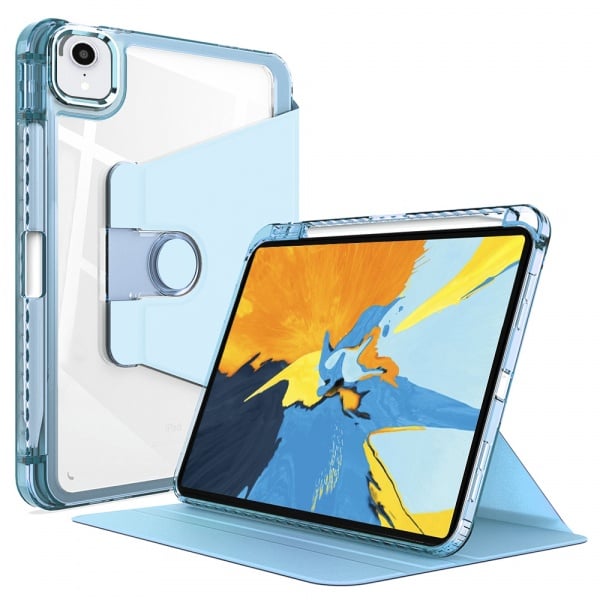 Husa pentru iPad Pro 11 (2018 / 2020 / 2021 / 2022) - Techsuit Crystal Vision - Bleu