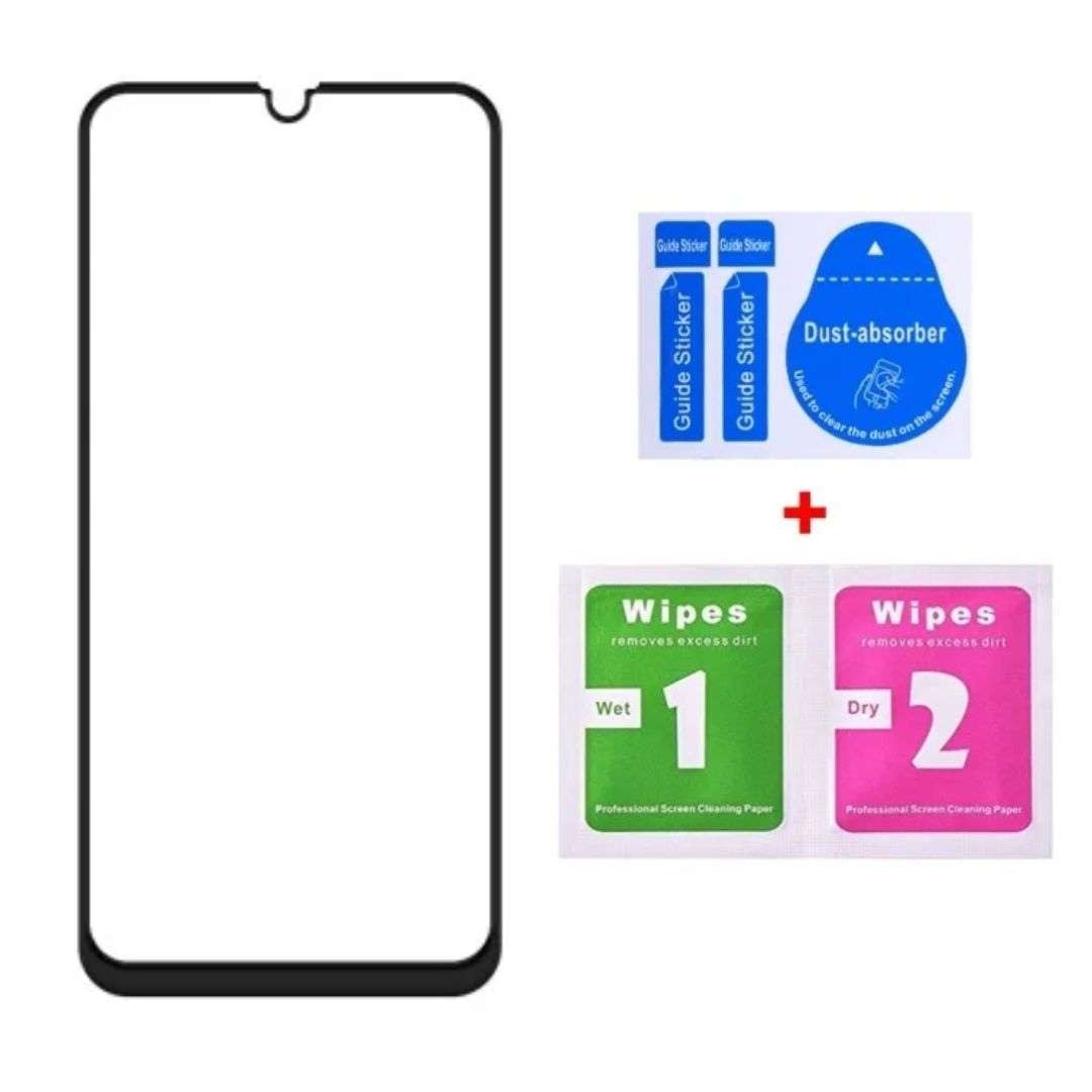 Folie de Protectie din Sticla compatibila cu Xiaomi Redmi 12C cu Kit Montare Inclus, Adeziv pe toata suprafata, Protectie Anti-Zgarieturi si Socuri