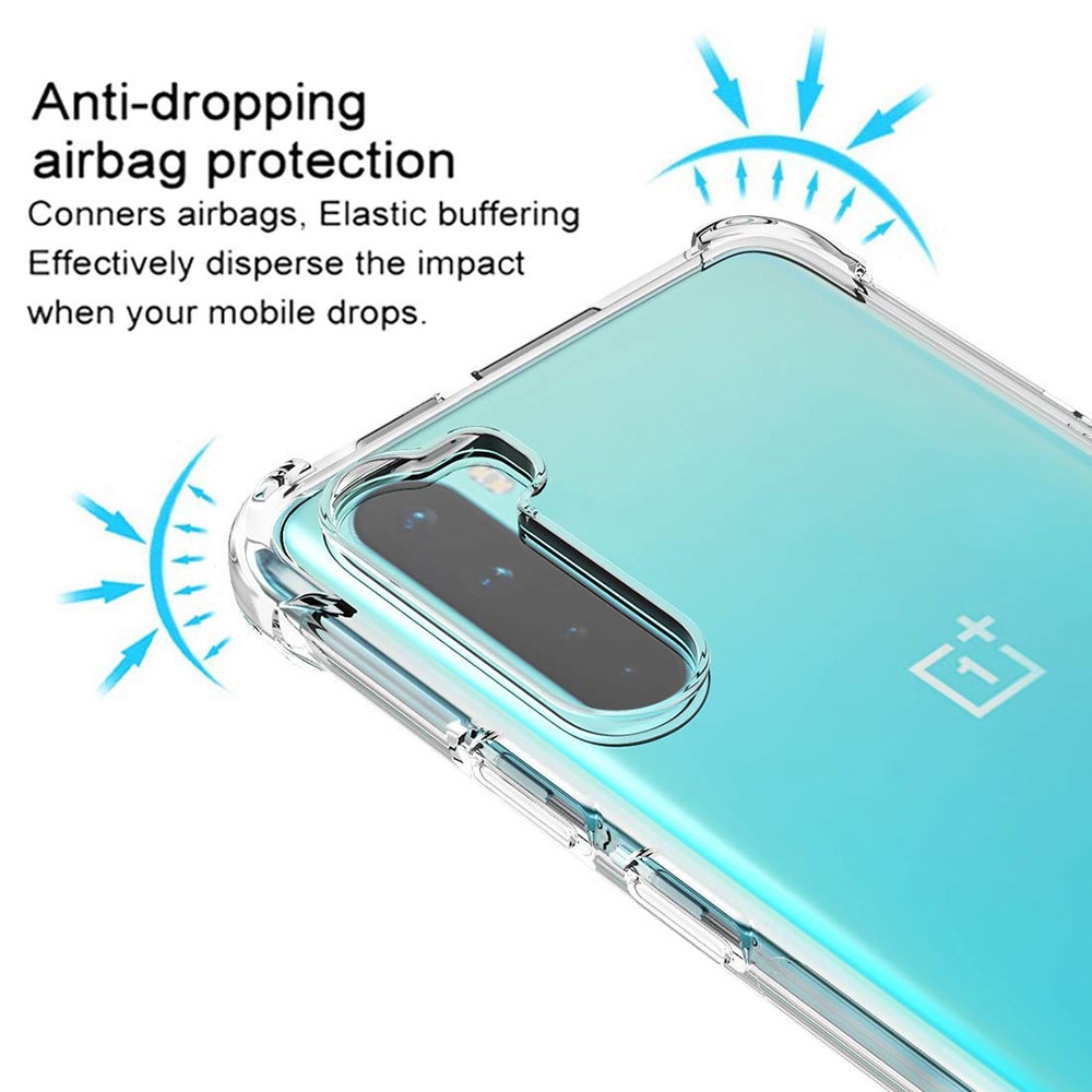 Husa antisoc pentru OnePlus Nord 5G, Accesorio Shockproof Silicone, Transparent