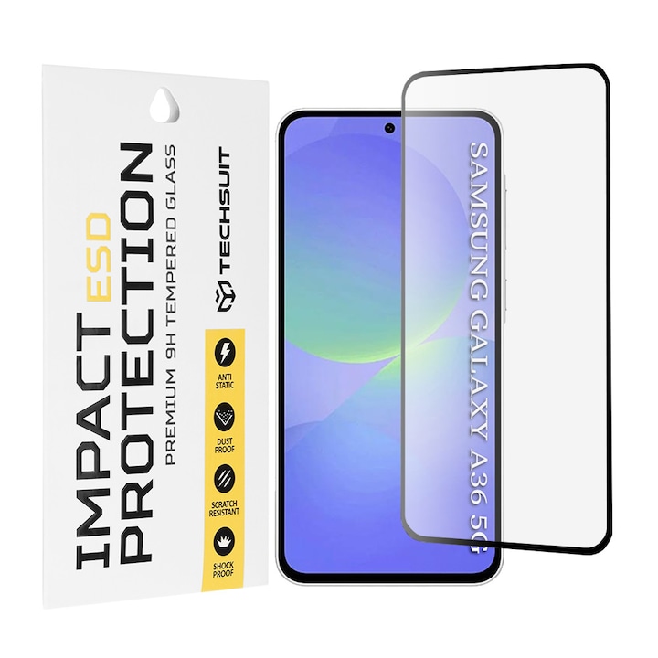Folie pentru Samsung Galaxy A36 5G / A56 5G - Techsuit ESD Glass - Black