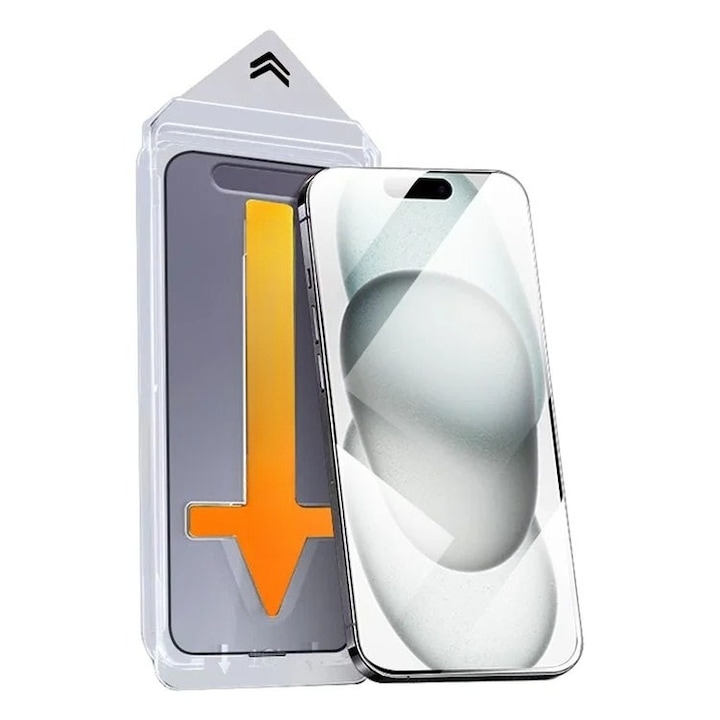 Set folie protectie telefon/kit de instalare, Sticla securizata, 9H, Pentru iPhone XS Max/11 Pro Max, Transparent