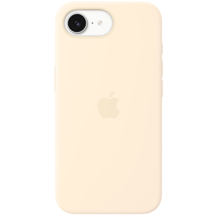 Husa de protectie Apple Silicone Case with MagSafe pentru iPhone 17e, Vanilla