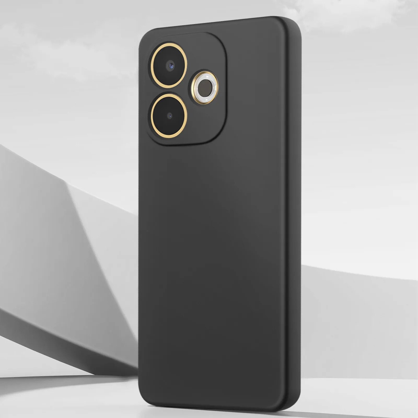 Husa Soft Catifea compatibila cu Oppo A5 Pro 5G, Negru