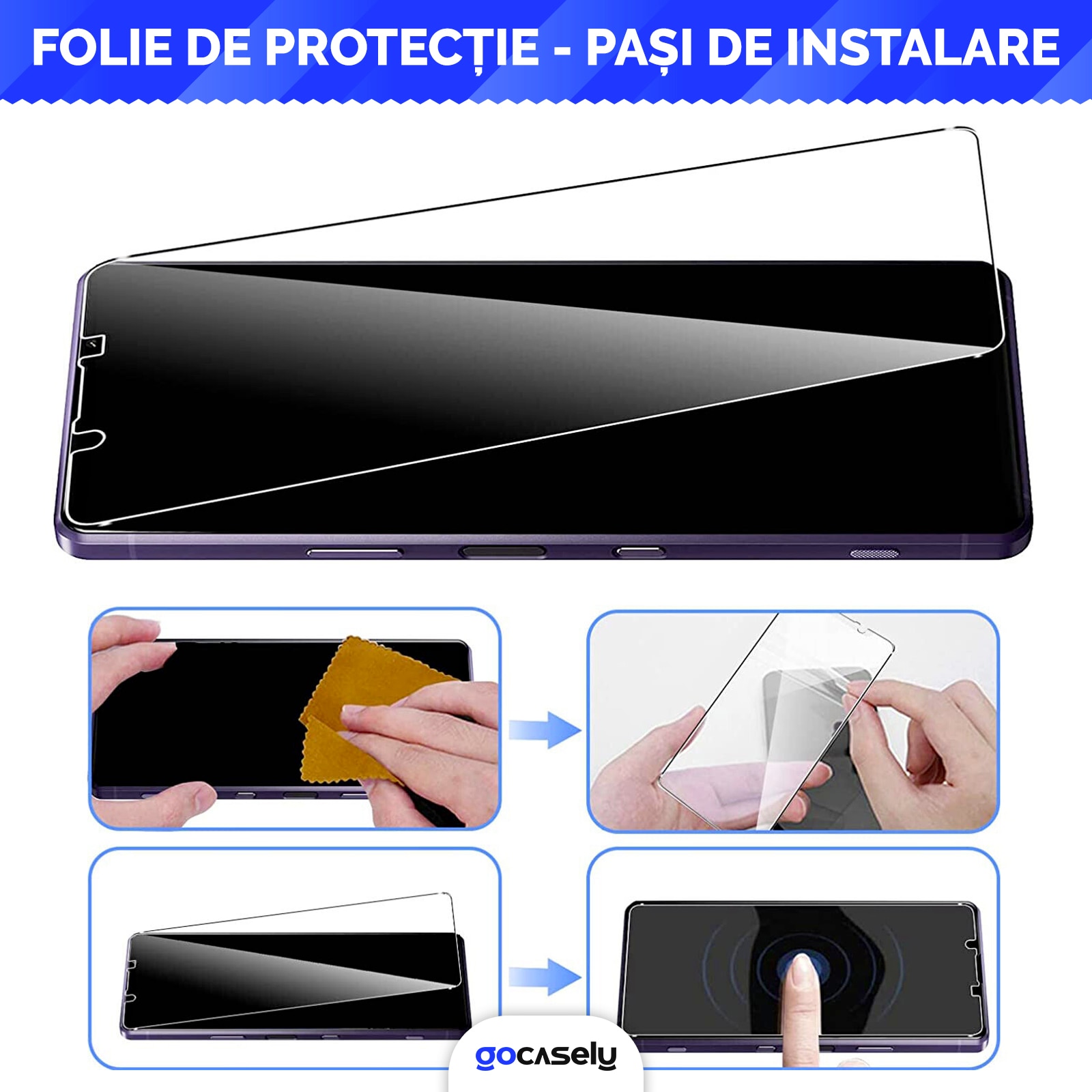 Set 2x Folie Sticla pentru Samsung Galaxy S21 Plus 2.5D 9H, Protectie profesionala ecran, Sticla securizata, Anti amprente, Duritate militara, Anti zgarieturi, Ultra HD, Anti socuri