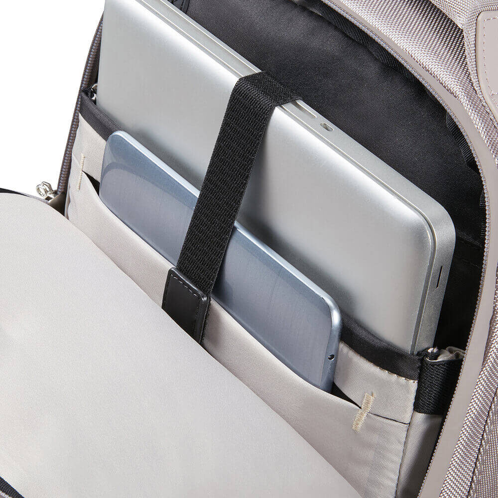 Rucsac pentru laptop Openroad Chic 2.0, Samsonite, Nailon, Laptop 13.3", Capacitate 13.5 l, 40 x 30,5 x 18,5 cm, Liliac