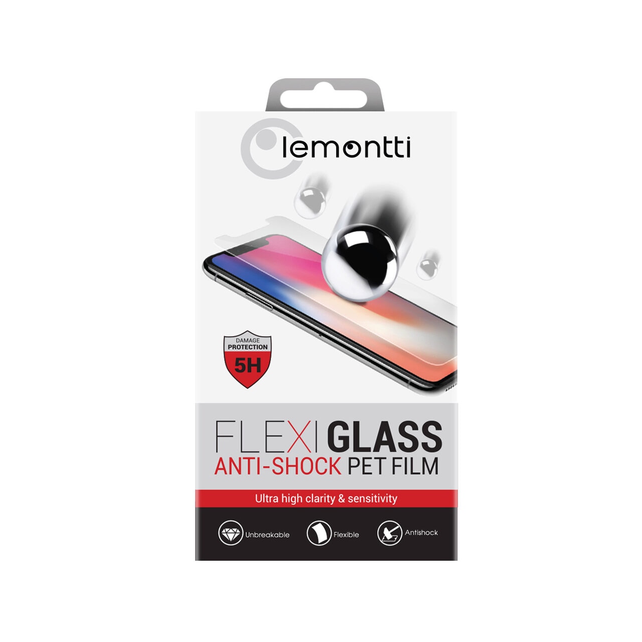 Folie Lemontti Flexi-Glass compatibila cu Xiaomi Redmi 9T, Transparent