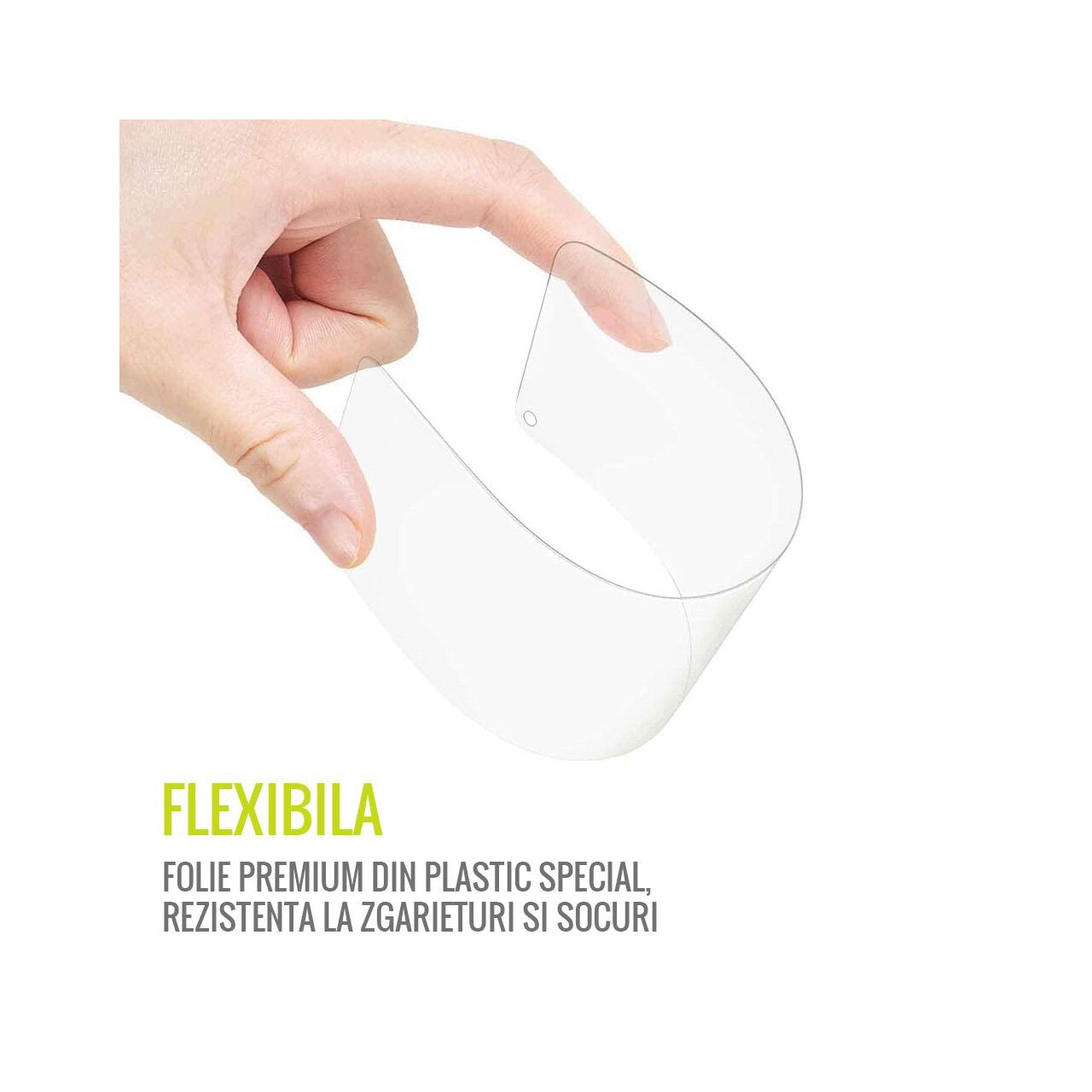 Folie Lemontti Flexi-Glass compatibila cu Xiaomi Redmi 9T, Transparent