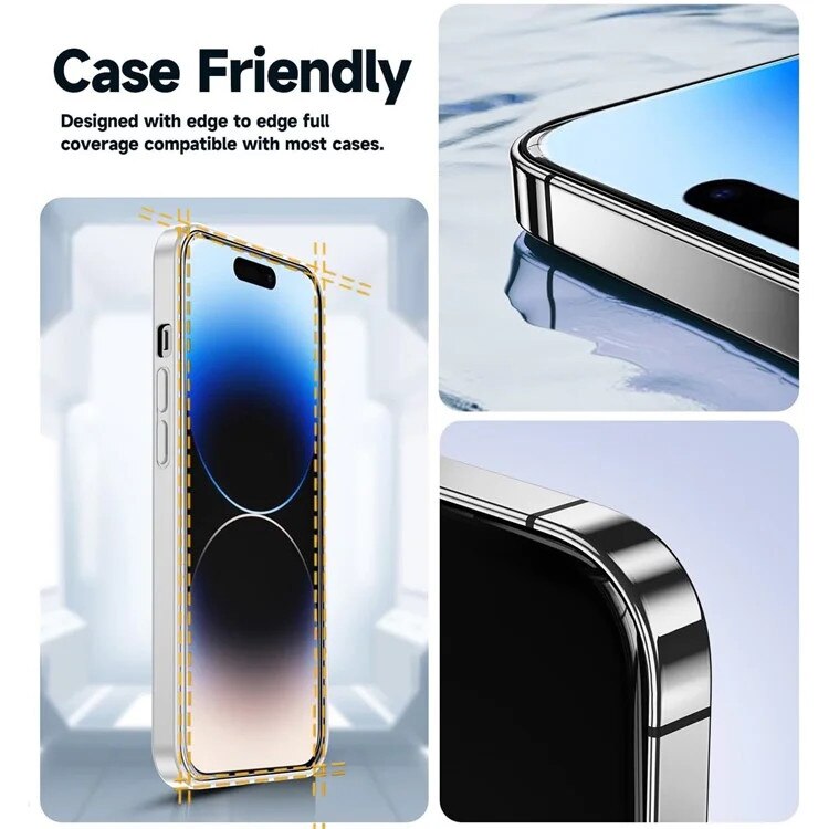 Folie protectie telefon, Sticla securizata, Pentru iPhone 16 Pro Max, Transparent