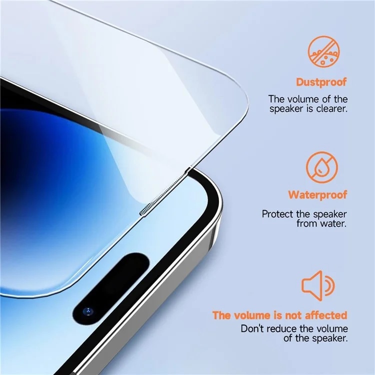 Folie protectie telefon, Sticla securizata, Pentru iPhone 16 Pro Max, Transparent