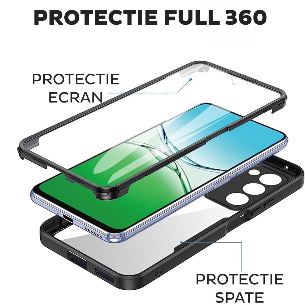 Husa pentru Oppo A5 Pro 4G / A5 Pro 5G DaDen® ColorVerse 360, Antisoc, Protectie completa spate-ecran, Roz