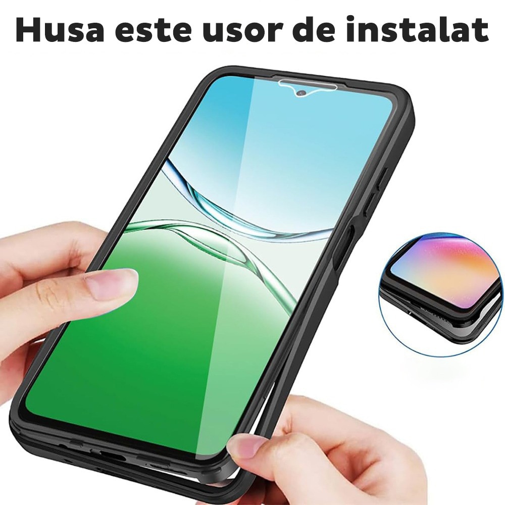 Husa pentru Oppo A5 Pro 4G / A5 Pro 5G DaDen® ColorVerse 360, Antisoc, Protectie completa spate-ecran, Roz