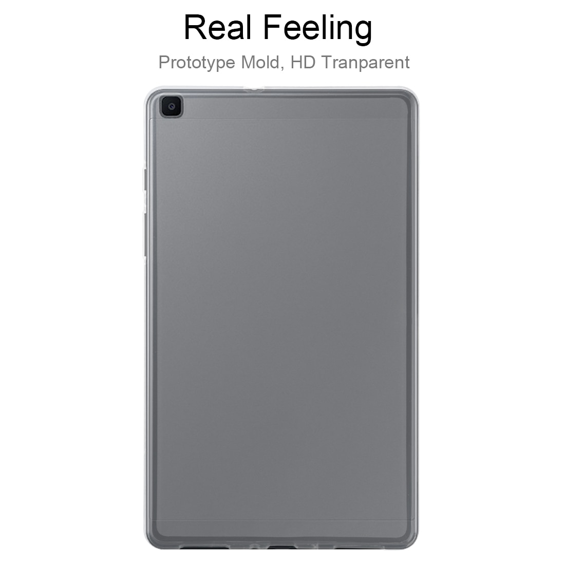 Husa tableta pentru Galaxy Tab A 8.0, 2019 T295, TPU subtire 0.75mm, design mat in interior, protectie moale