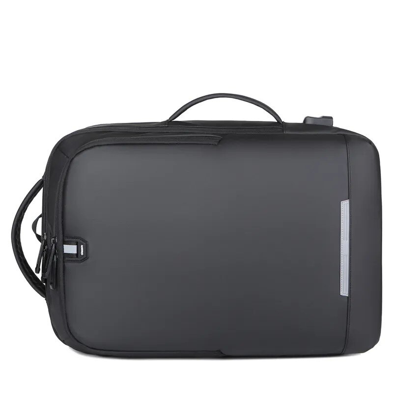 Rucsac laptop 15.6", casual business pentru calatorii, expandabil, cu port de incarcare USB, Escalate, 35x15/20x44 cm, Negru