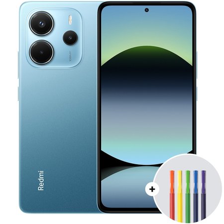 Telefon mobil Xiaomi Redmi Note 14, 8GB RAM, 256GB ROM, Ocean Blue + Xiaomi High-capacity pen