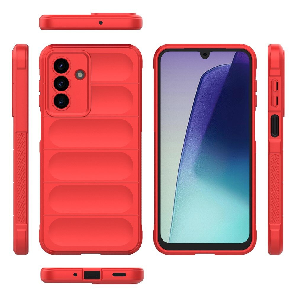 Husa pentru Samsung Galaxy A17 5G / A17 4G DaDen® Magic Shield, Antisoc, Interior microfibra, TPU, Rosu