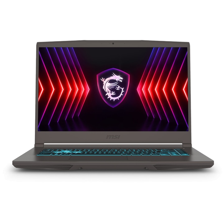 Laptop MSI THIN 15 B12VE-2863XBG, 9S7-16R831-2863, 15.6", Intel Core i5-12450H (8-core), NVIDIA GeForce RTX 4050 (6GB GDDR6), 16 GB 3200MHz (2x8GB) DDR4, Gri