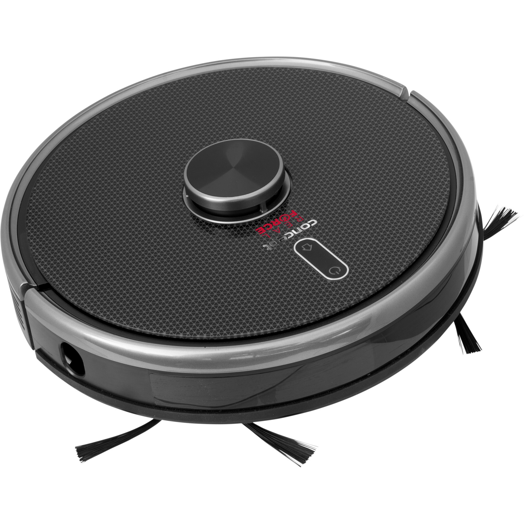 Robot de aspirare Concept VR3210, 50W, 3 in 1 Aspirare, Stergere, Sterilizare, 5200mAh LG BYD, autonomie 250 min, lampa UVC, TOF sensors, RoomPlan, navigatie Laser, 600ml recipient praf, Hepa 13, nivel zgomot 60-70, Negru