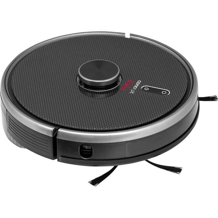 Robot de aspirare Concept VR3210, 50W, 3 in 1 Aspirare, Stergere, Sterilizare, 5200mAh LG BYD, autonomie 250 min, lampa UVC, TOF sensors, RoomPlan, navigatie Laser, 600ml recipient praf, Hepa 13, nivel zgomot 60-70, Negru