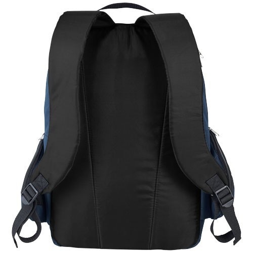 Rucsac Laptop, Everestus, SM, 15.6 inch, 600D poliester, negru, saculet de calatorie si eticheta bagaj incluse