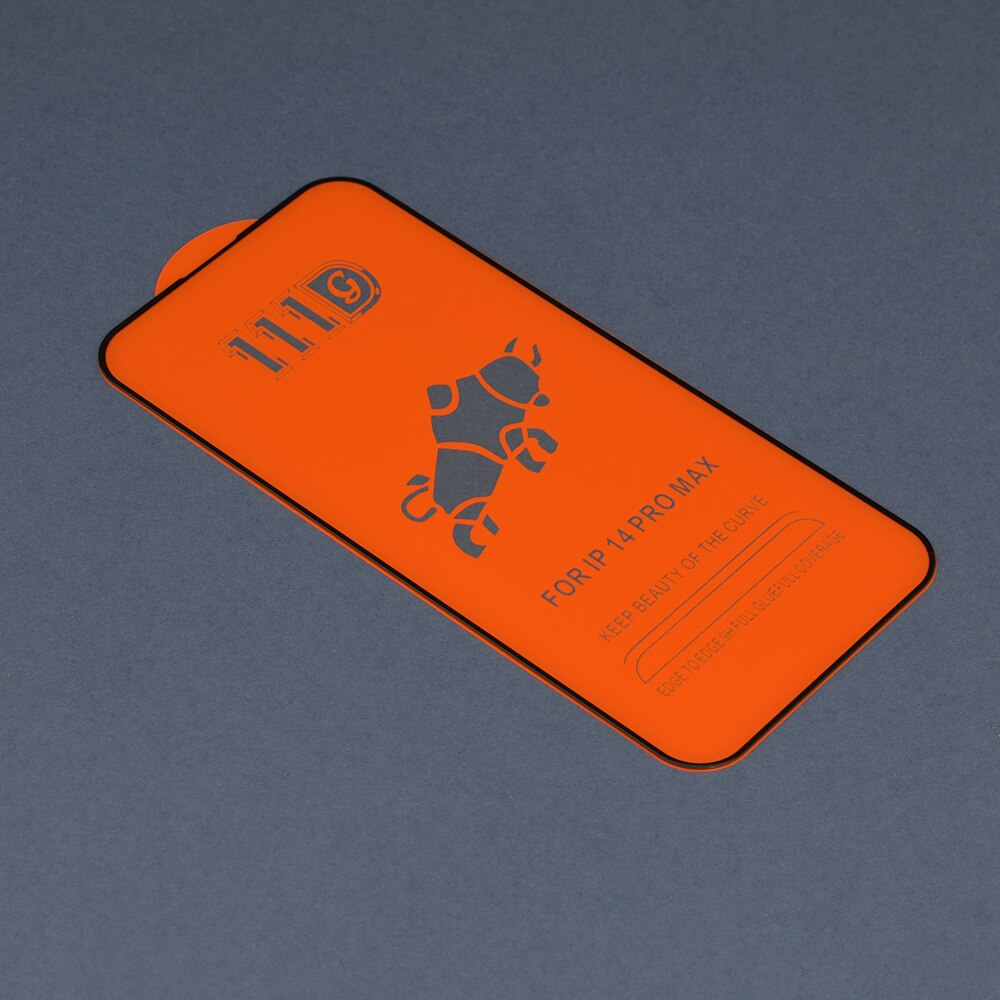 Folie telefon sticla pentru iPhone 14 Pro Max - Techsuit Full Cover / Full Glue - Negru
