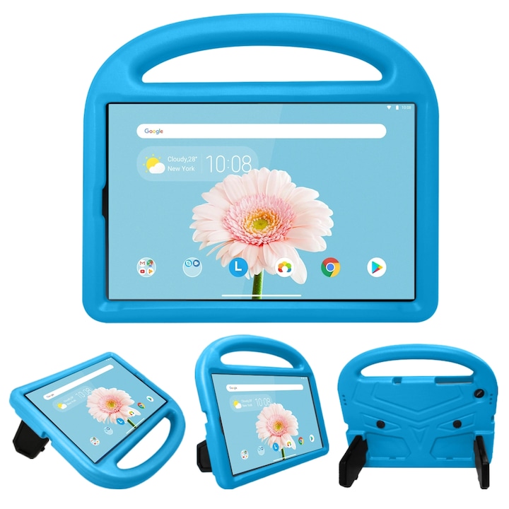 Husa tableta pentru Lenovo Tab M10 10.1, material EVA, carcasa copii rezistenta la socuri, model sparrow (albastru)