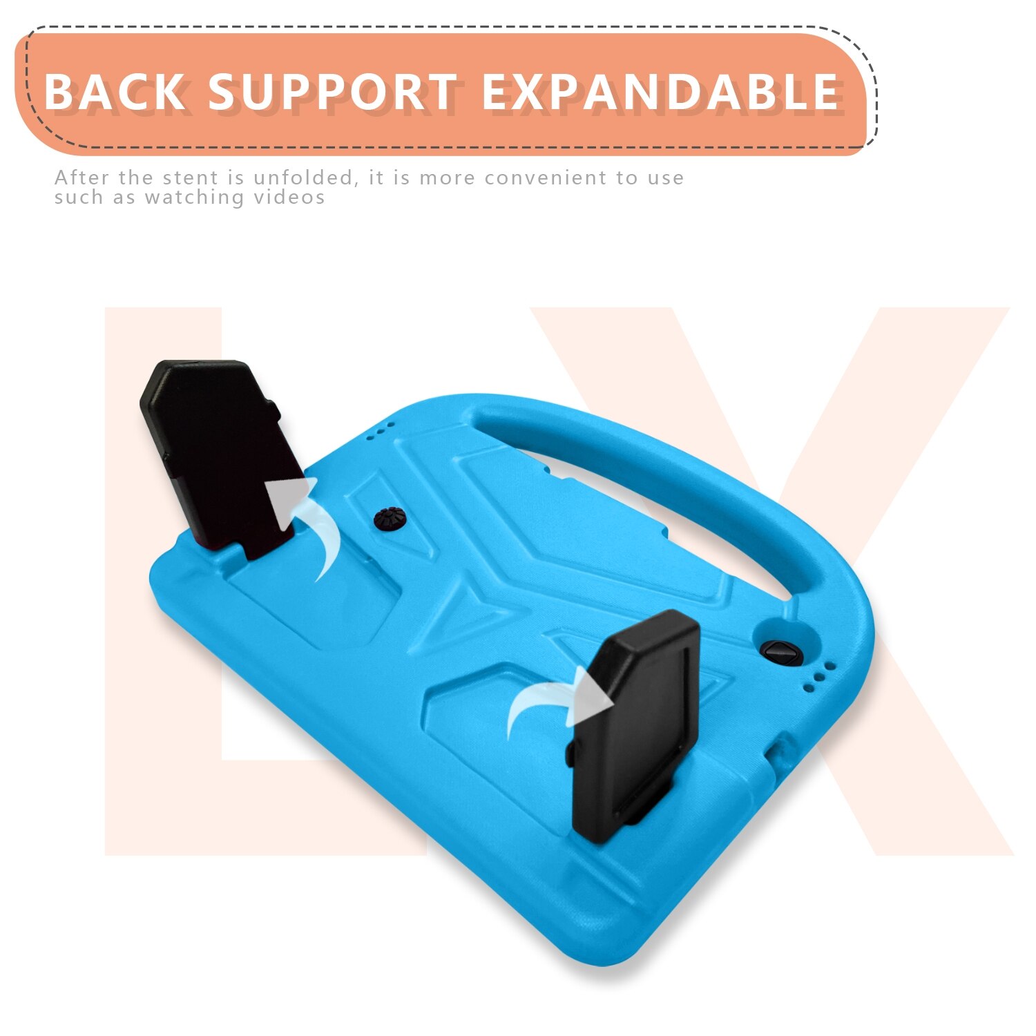 Husa tableta pentru Lenovo Tab M10 10.1, material EVA, carcasa copii rezistenta la socuri, model sparrow (albastru)