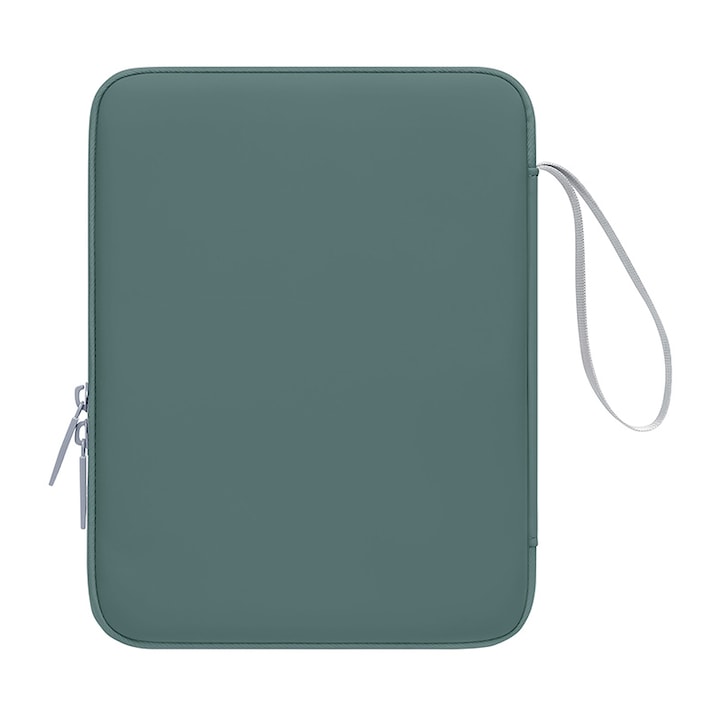 Husa tableta, 12.9 inch, capacitate mare, protectie soc, verde inchis