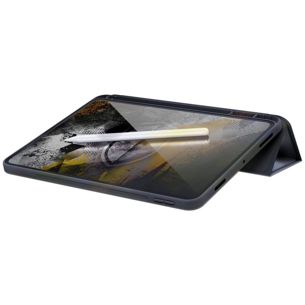 Husa tabletă 3MK Soft, design tri-fold, negru, material durabil, compatibilă cu dimensiuni Samsung Galaxy Tab A11 Plus