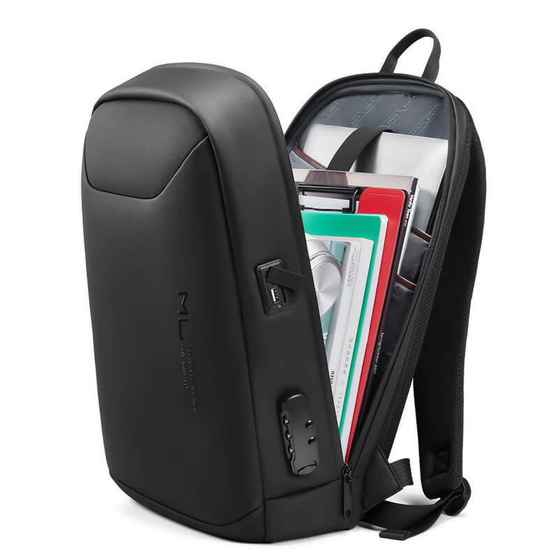 Rucsac Berlin, Mybalo, 13L, pentru laptop 15.6", negru, 45x29x10cm