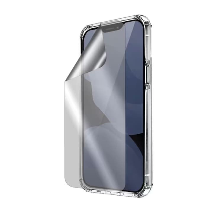 Folie Flexi Shield pentru Samsung Galaxy S24, Unbreakable Soft Hydrogel, Regenerabila, Full Glue, Case Fit, Transparent