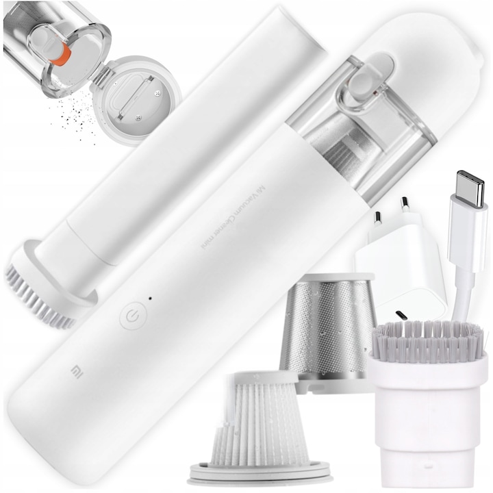 Aspirator fara sac Xiaomi Mi Vacuum Mini, alb, 120W, compact