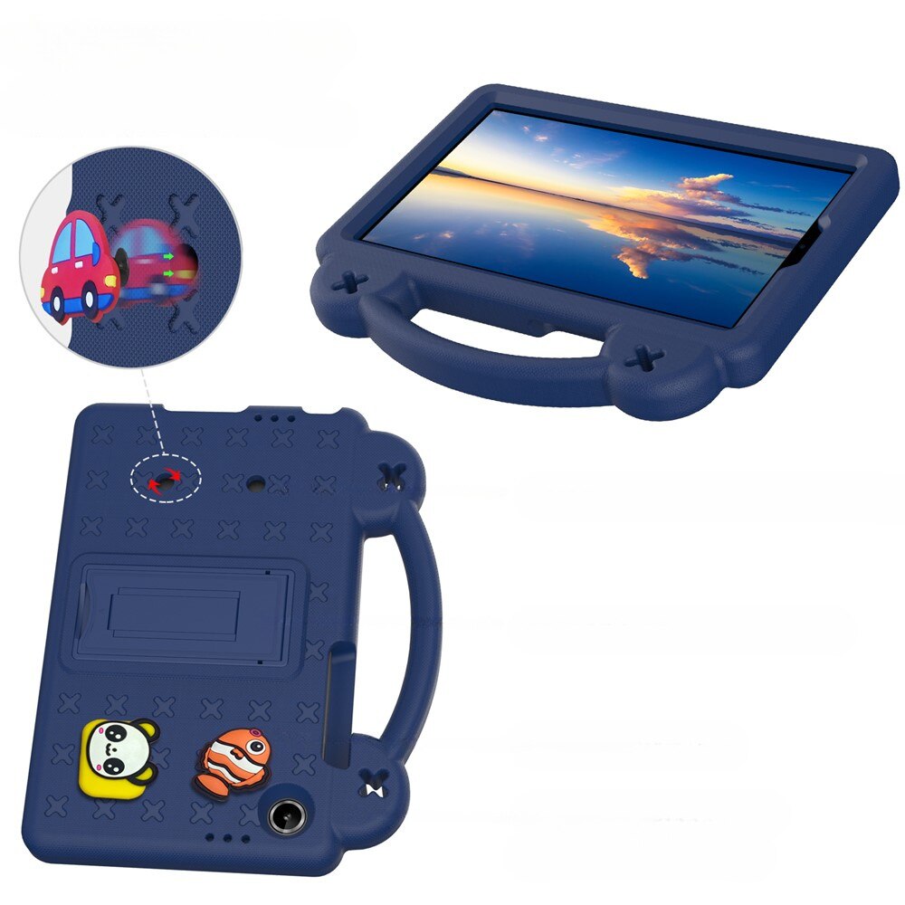Husa tableta XGSM pentru Lenovo Tab One, modele vesele, granat, cu suport, 8,7"