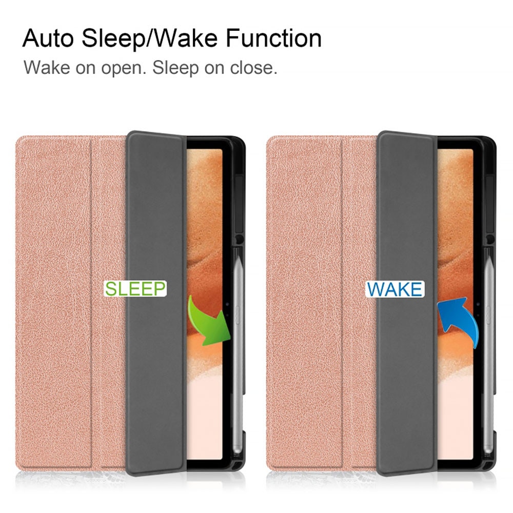 Husa tableta din piele pentru Samsung Galaxy Tab S10 Plus, Protectie Completa, Rose Gold