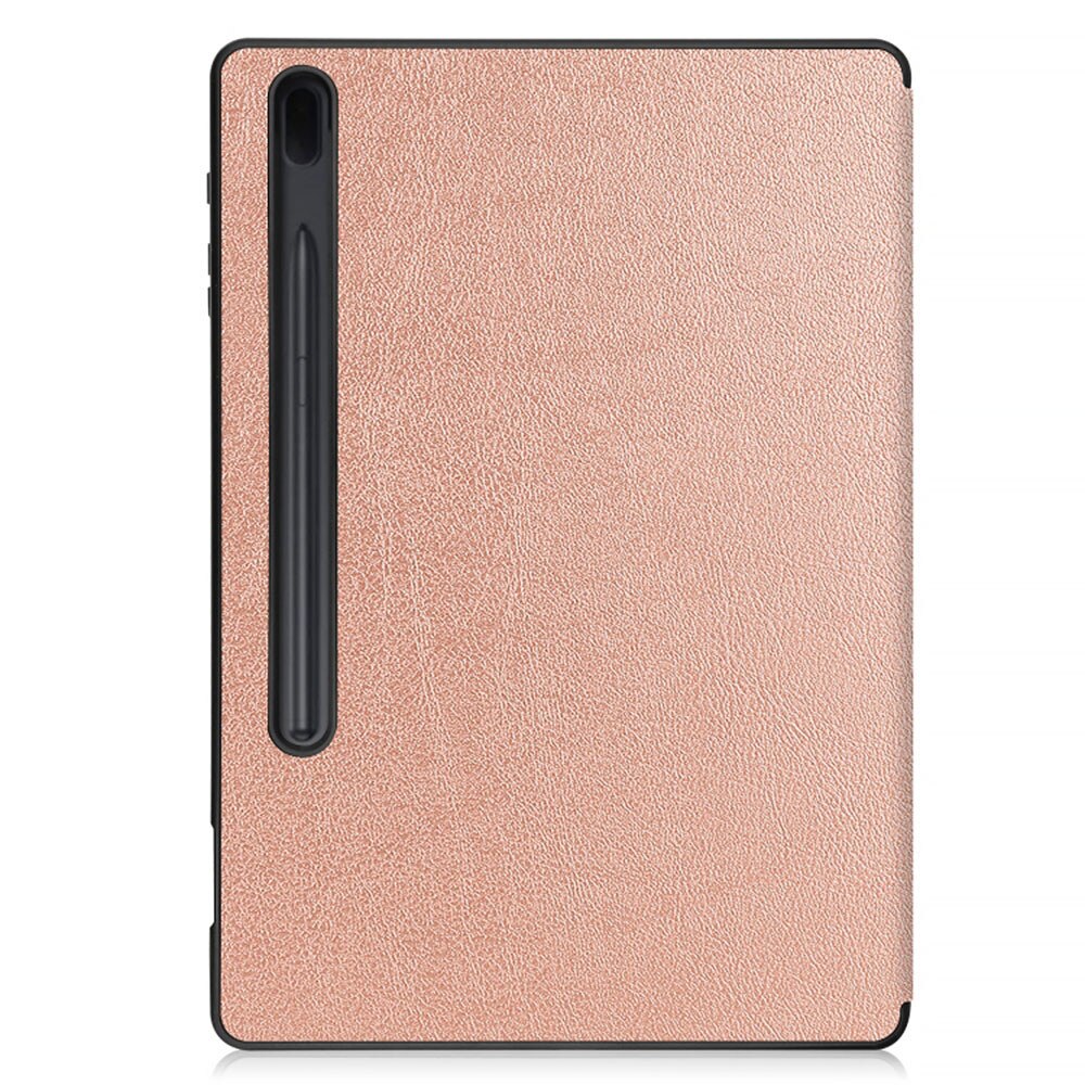 Husa tableta din piele pentru Samsung Galaxy Tab S10 Plus, Protectie Completa, Rose Gold