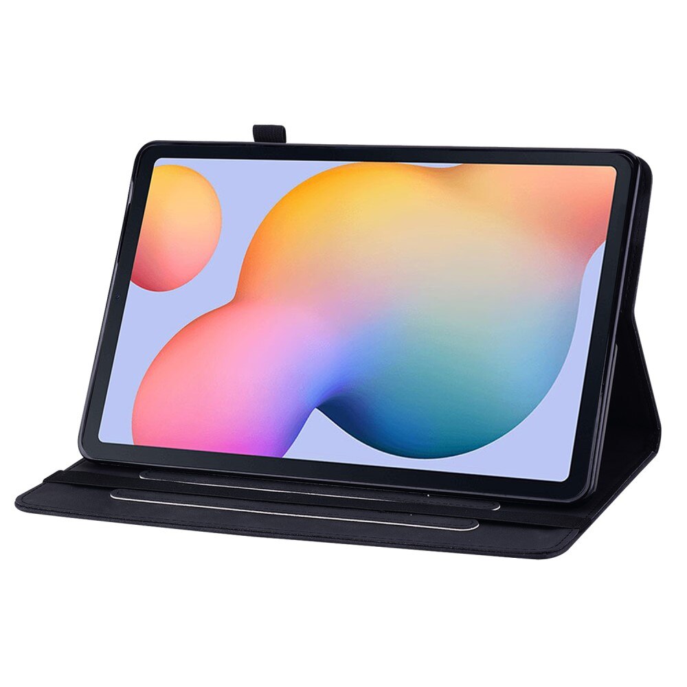 Husa compatibila cu Samsung Galaxy Tab S6 Lite, XGSM, Cu suport de pix, Negru