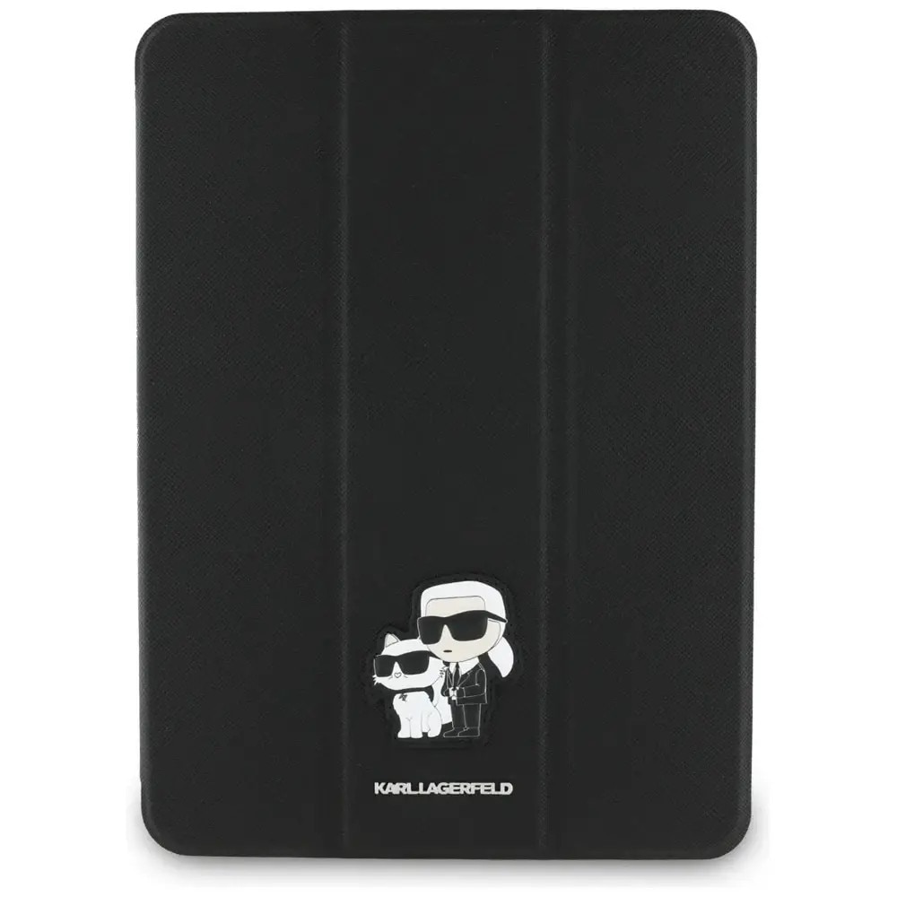 Husa pentru iPad Air 11 (2024) - Karl Lagerfeld Saffiano Magnetic Karl &Choupette (KLFC11RM24SAKCK) - Black