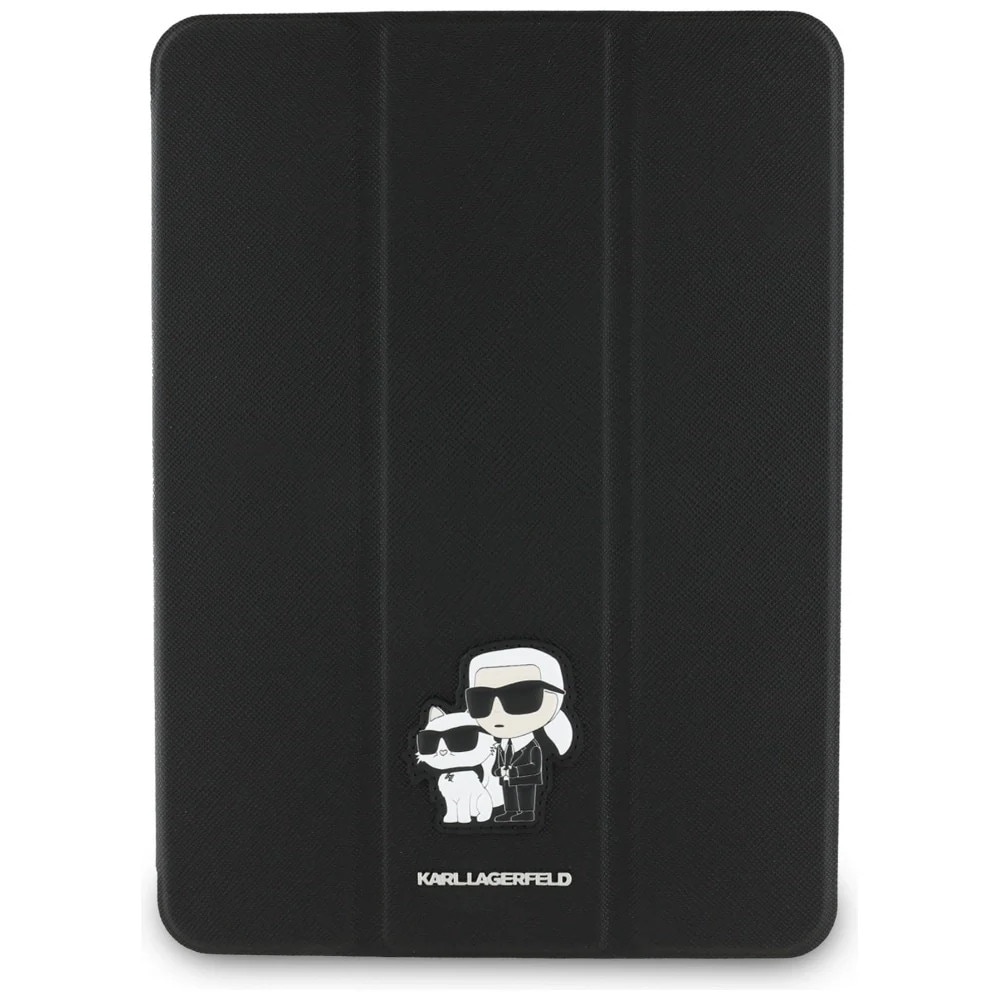 Husa pentru iPad Air 11 (2024) - Karl Lagerfeld Saffiano Magnetic Karl &Choupette (KLFC11RM24SAKCK) - Black