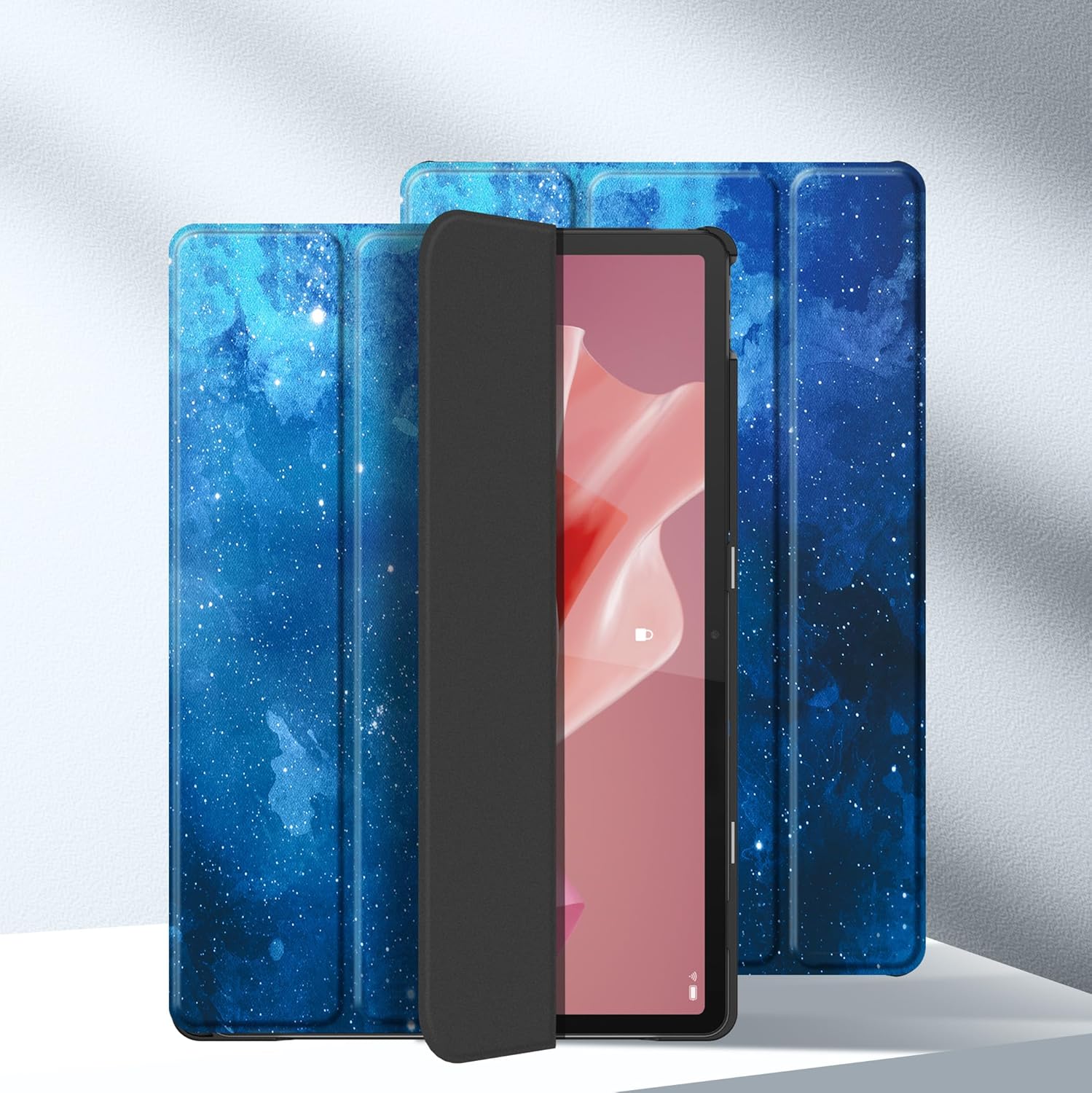 Husa Slim Sigloo, Smart Cover, Trifold, pentru Lenovo Tab P11 Pro( 2nd Gen), (TB-132FU/TB-138FU), 11.2", Star Light